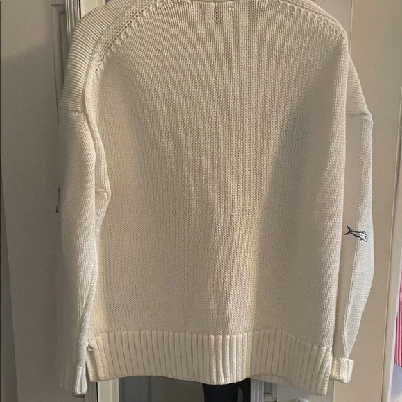 J. Crew Cream Cardigan with Nautical Embroidery - Picture 7 of 7